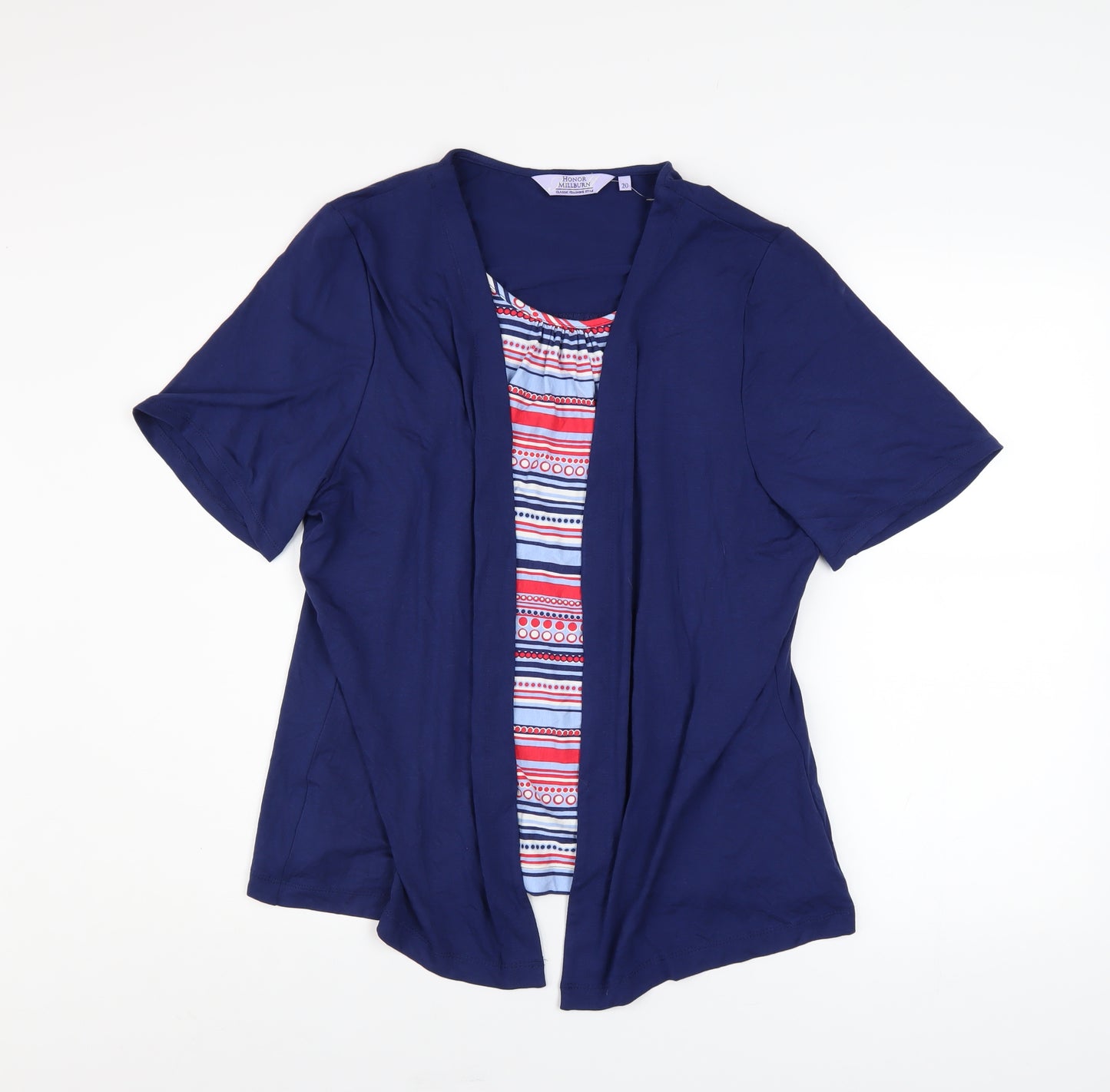 Honor Millburn Women's Blue Tunic Blouse Size 20 Viscose Stretch