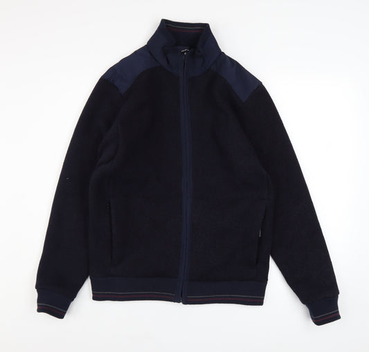 Marks and Spencer Blue Harbour Men's Blue Full Zip Fleece Jacket S