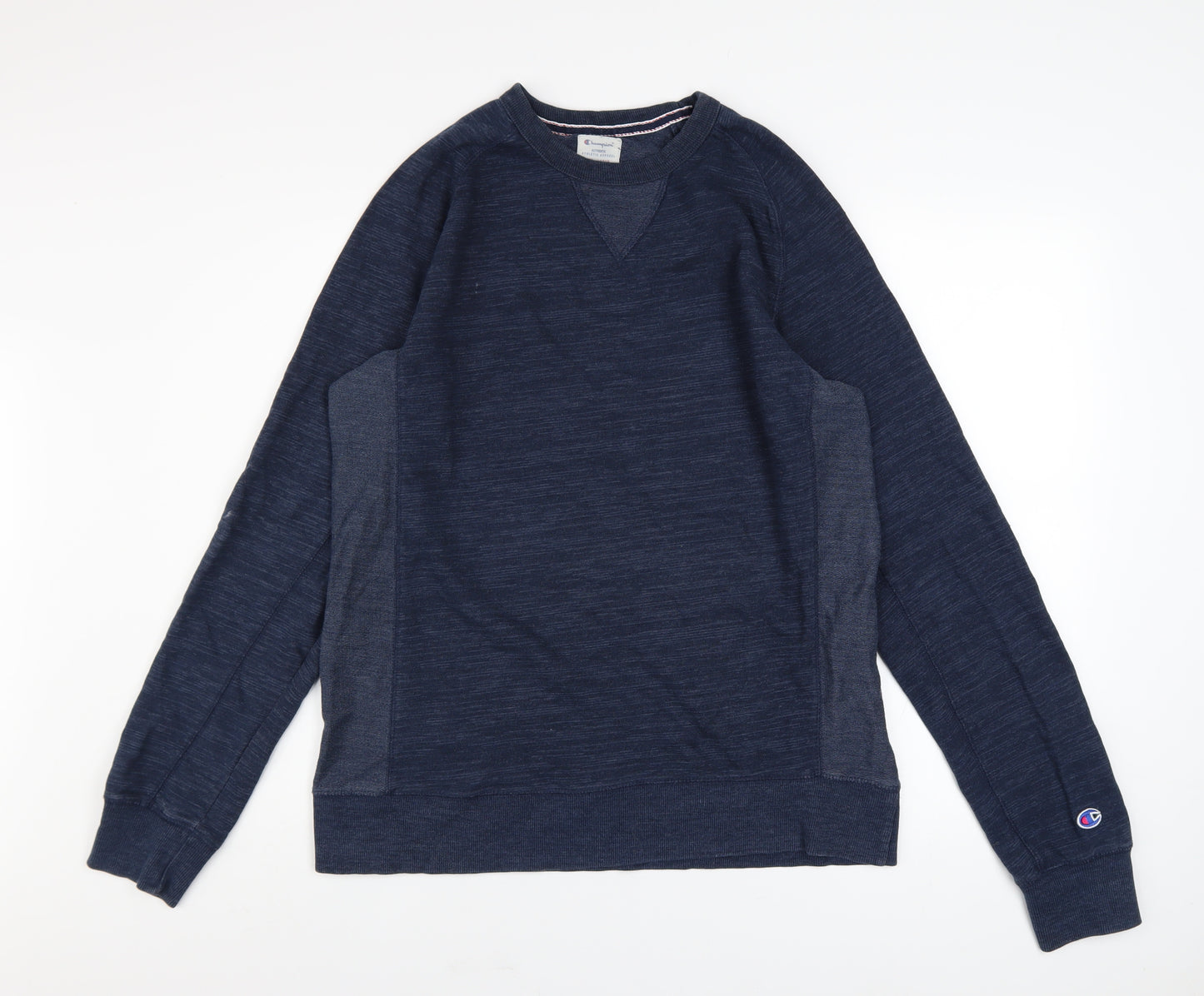 Champion Men's Blue Pullover Sweatshirt Large Crew Neck Sportswear