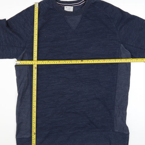 Champion Men's Blue Pullover Sweatshirt Large Crew Neck Sportswear