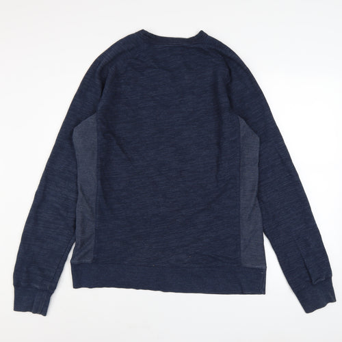 Champion Men's Blue Pullover Sweatshirt Large Crew Neck Sportswear