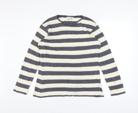 Marks and Spencer Autograph Women's Striped Long Sleeve Lyocell T-Shirt Size 12