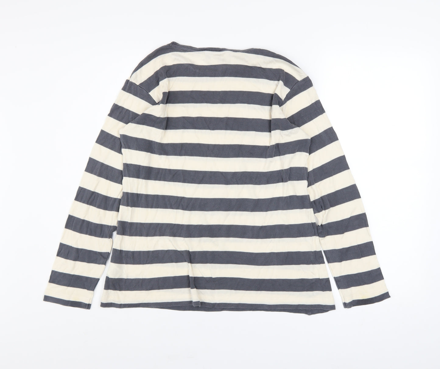 Marks and Spencer Autograph Women's Striped Long Sleeve Lyocell T-Shirt Size 12