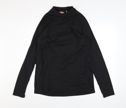 Wedze Men's Black 2XL Thermal Ski Long Sleeve Top