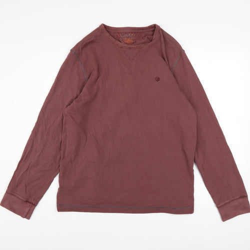 FatFace Men's Brown Cotton Crew Neck Pullover Sweatshirt M
