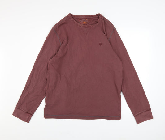 FatFace Men's Brown Cotton Crew Neck Pullover Sweatshirt M