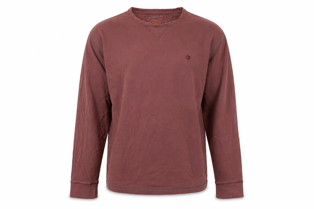 Front view of FatFace Men's Brown Cotton Crew Neck Pullover Sweatshirt M