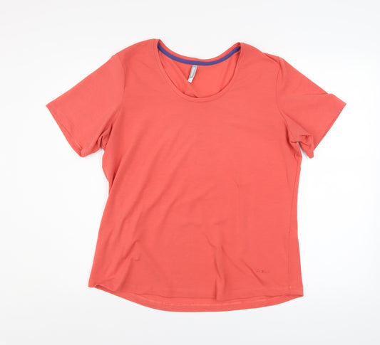 Rohan Women's Pink Essence T-Shirt Size 14 Lightweight Travel Top