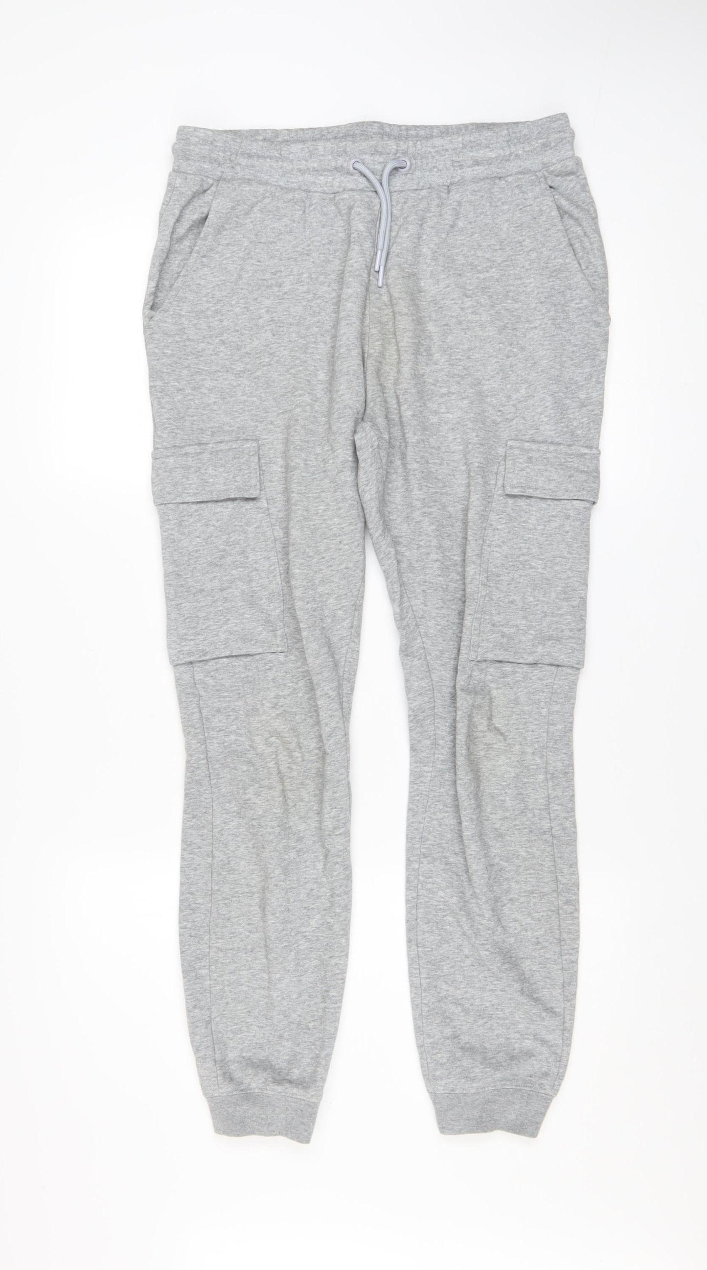 U.S. Athletic Men's Grey Small Jogger Trousers with Pockets