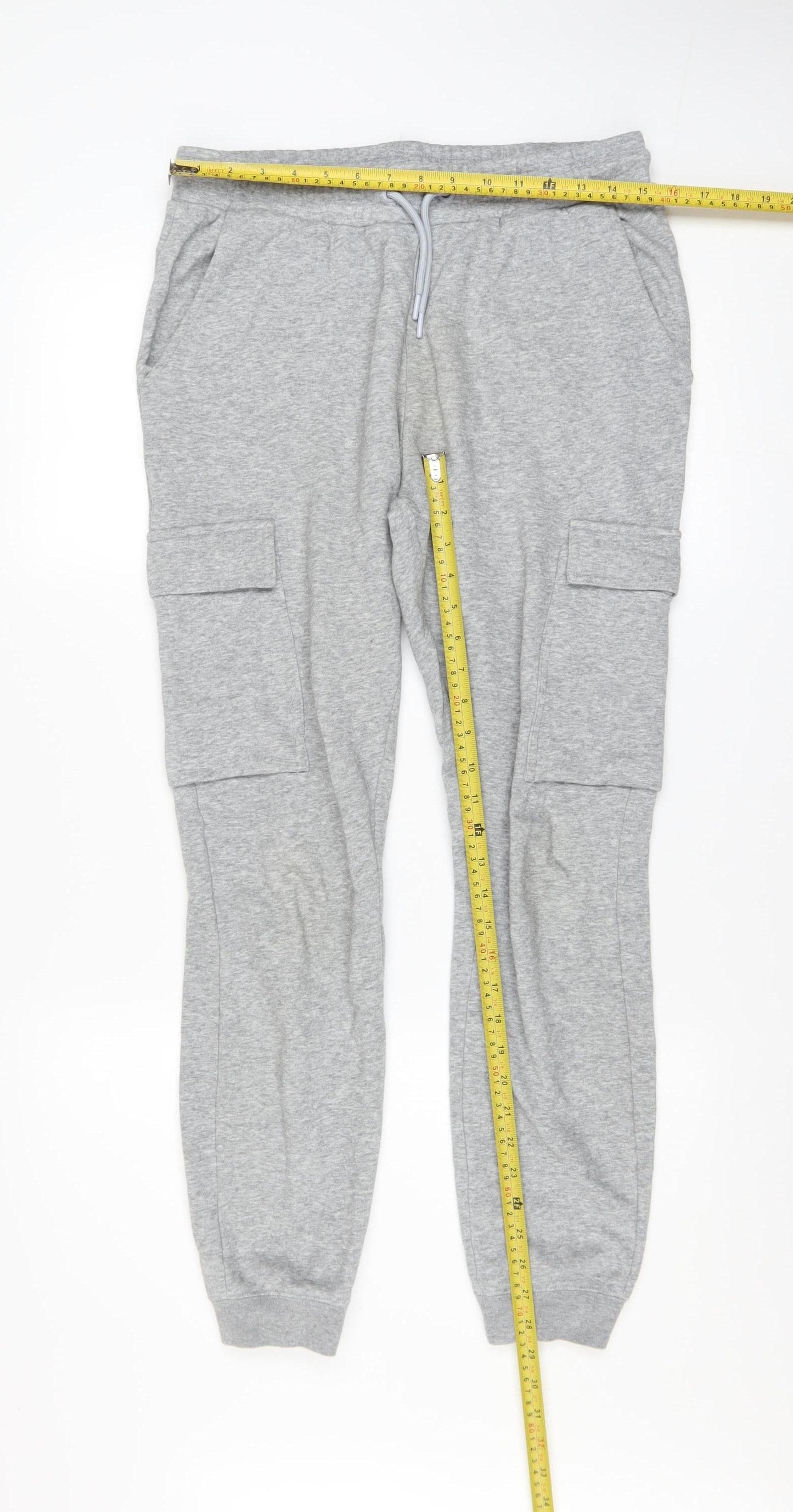 U.S. Athletic Men's Grey Small Jogger Trousers with Pockets