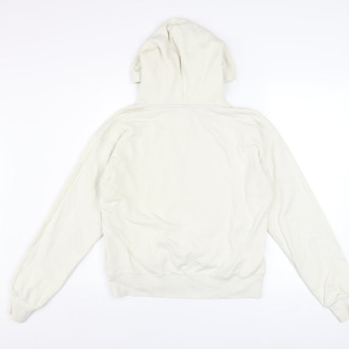 Champion Women's White Pullover Hoodie Large Cotton Blend