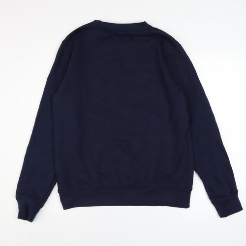 Kangaroo Poo Mens Blue Pullover Adventure Graphic Sweatshirt M