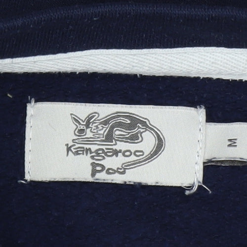Kangaroo Poo Mens Blue Pullover Adventure Graphic Sweatshirt M