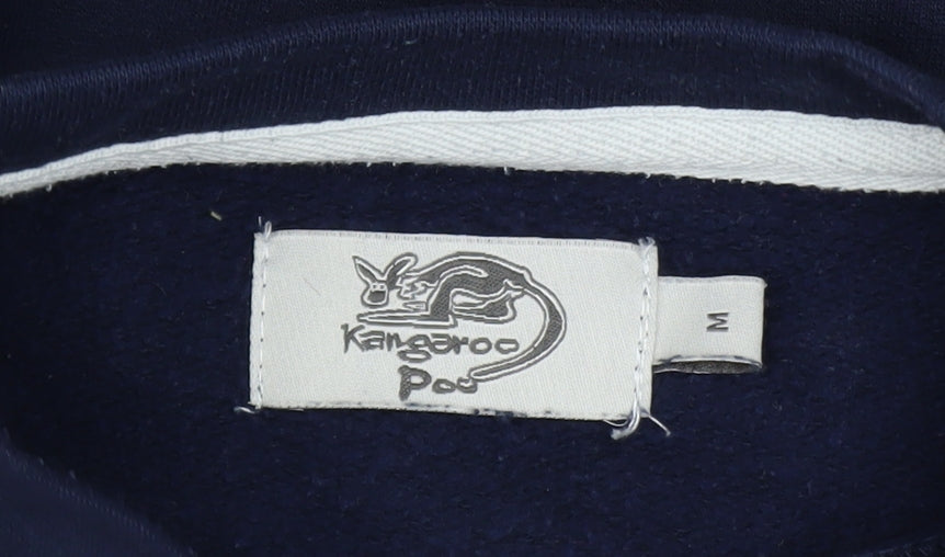 Kangaroo Poo Mens Blue Pullover Adventure Graphic Sweatshirt M