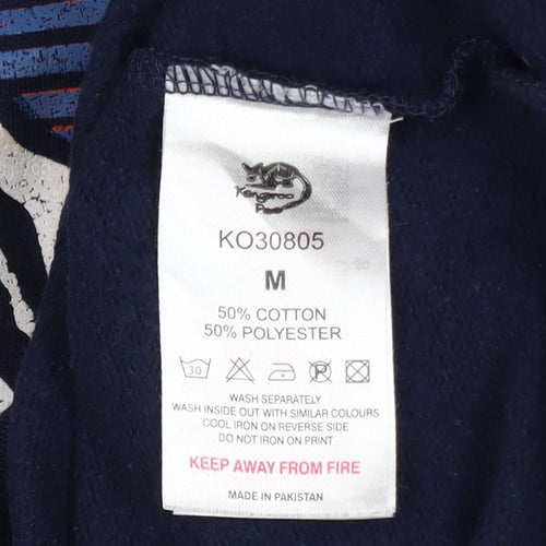 Kangaroo Poo Mens Blue Pullover Adventure Graphic Sweatshirt M