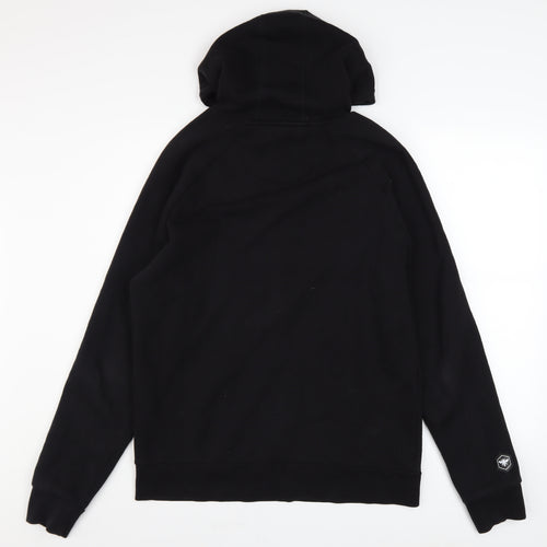Bee Inspired Men's Black Embroidered Pullover Hoodie Size M