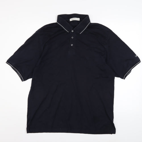 Calvin Klein Golf Men's Black XL Polo Shirt Short Sleeve Cotton