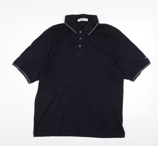 Calvin Klein Golf Men's Black XL Polo Shirt Short Sleeve Cotton