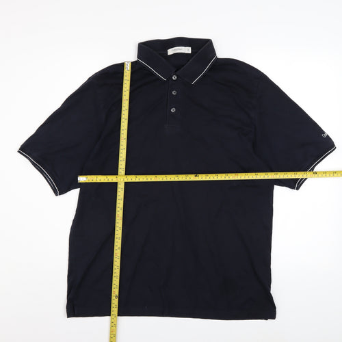 Calvin Klein Golf Men's Black XL Polo Shirt Short Sleeve Cotton