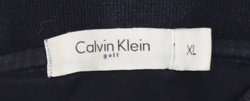 Calvin Klein Golf Men's Black XL Polo Shirt Short Sleeve Cotton