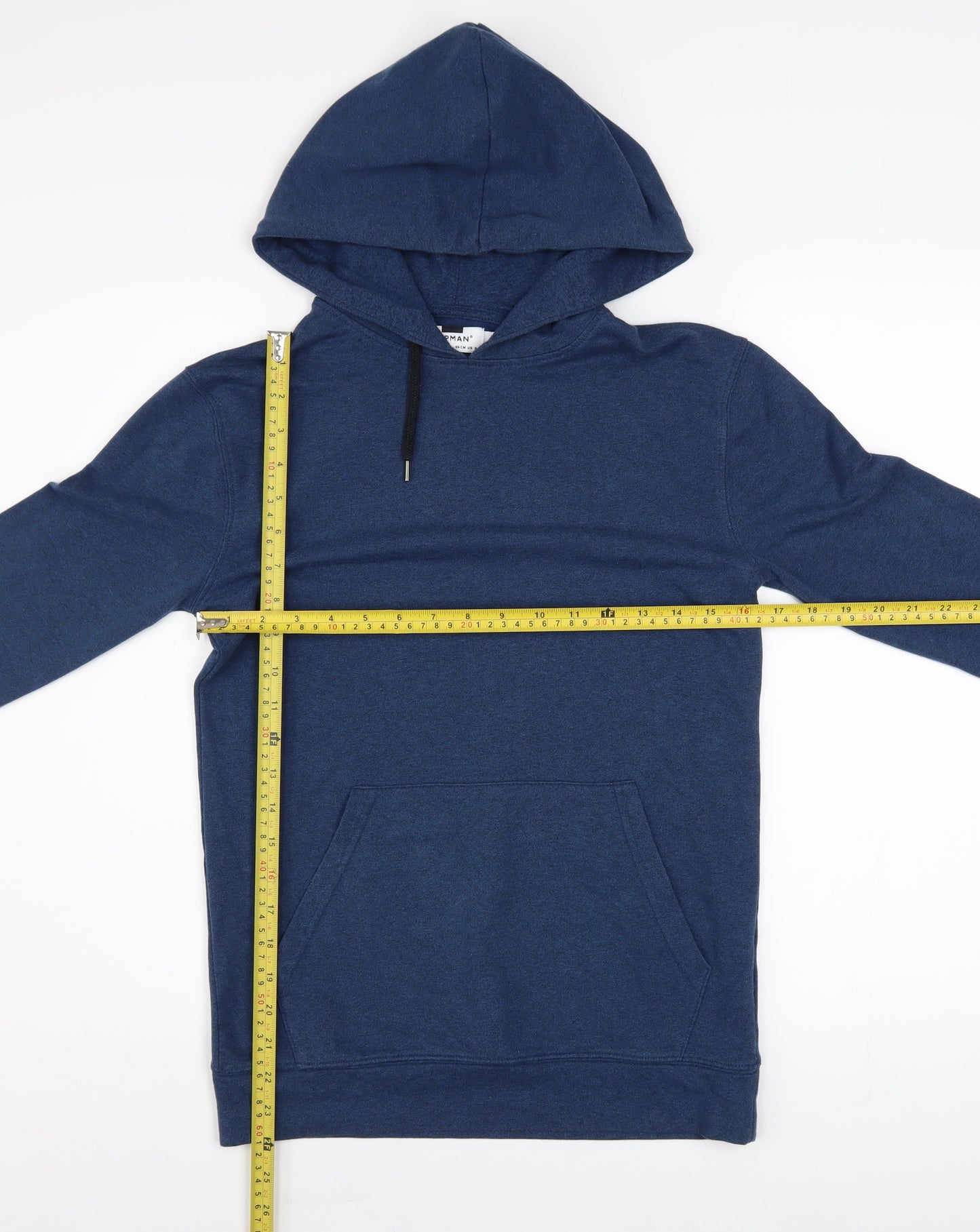 Topman Men’s Blue Pullover Hoodie Size S Long Sleeve Casual