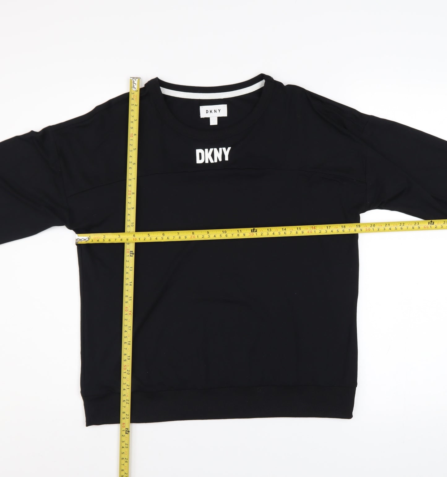 DKNY Women's Black Logo Pullover Sweatshirt Size S
