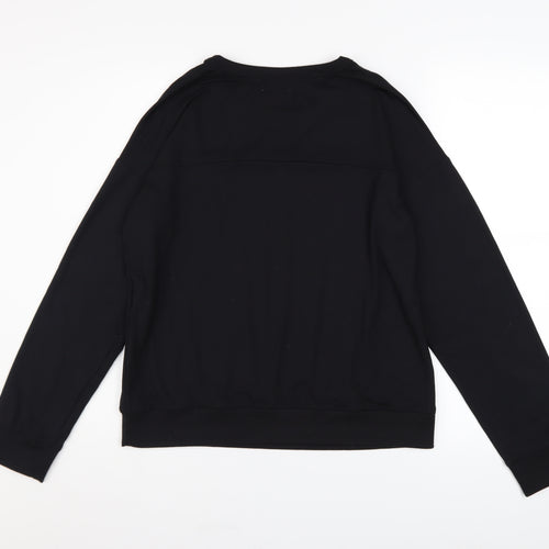 DKNY Women's Black Logo Pullover Sweatshirt Size S