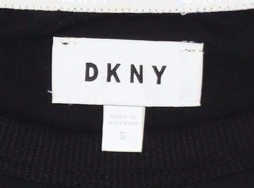 DKNY Women's Black Logo Pullover Sweatshirt Size S