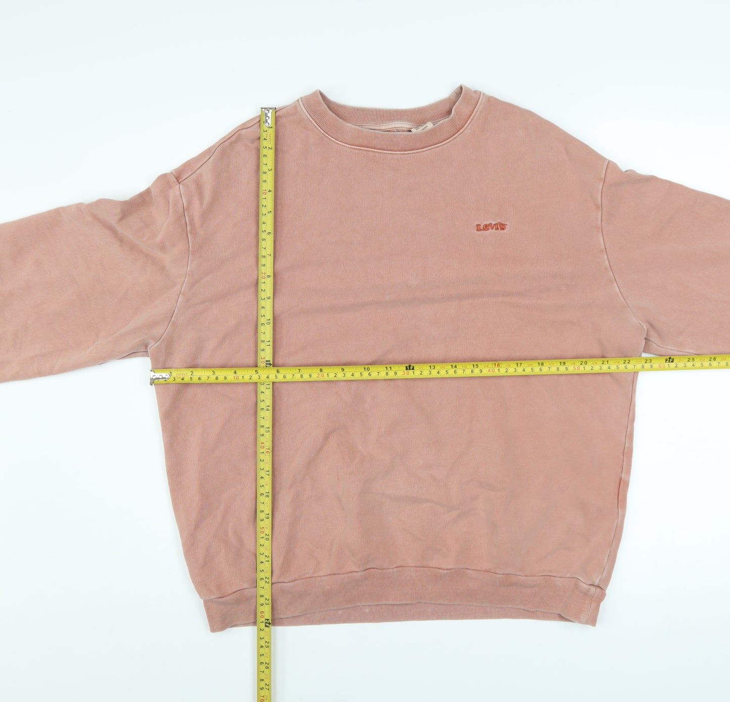 Levi’s Men’s Pink Crew Neck Cotton Pullover Sweatshirt XS