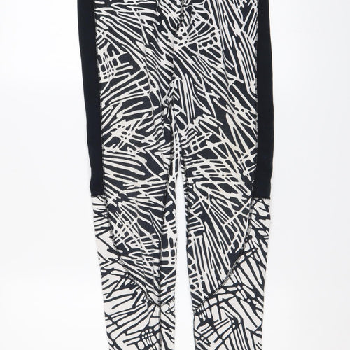 Nike Women's Black Geometric Print Stretch Leggings Size L