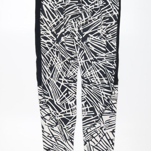 Nike Women's Black Geometric Print Stretch Leggings Size L