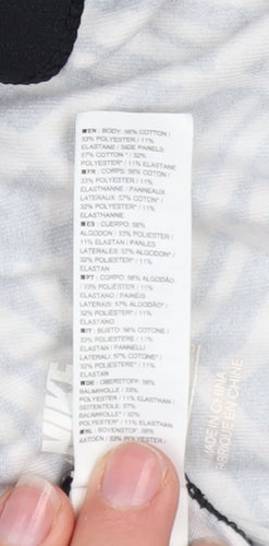 Nike Women's Black Geometric Print Stretch Leggings Size L