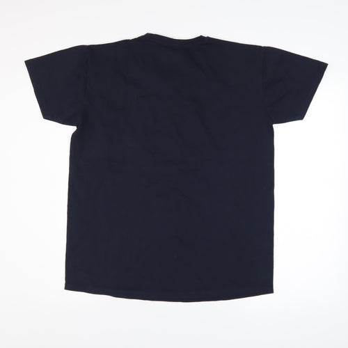 Pampling Unisex Black Funny Duck Graphic Cotton T-Shirt Size L