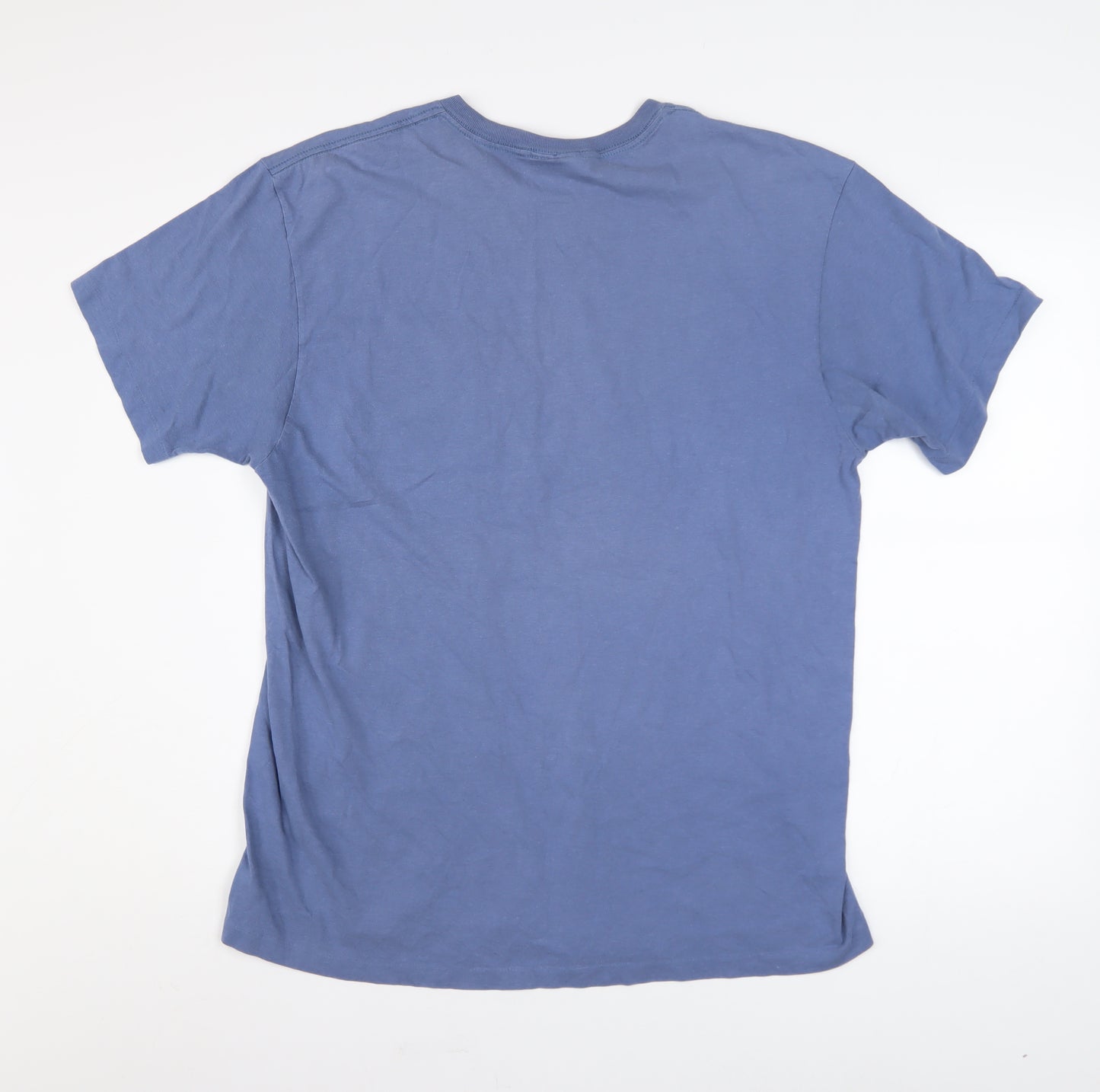 Polo Ralph Lauren Men's Blue Cotton Crew Neck T-Shirt Medium
