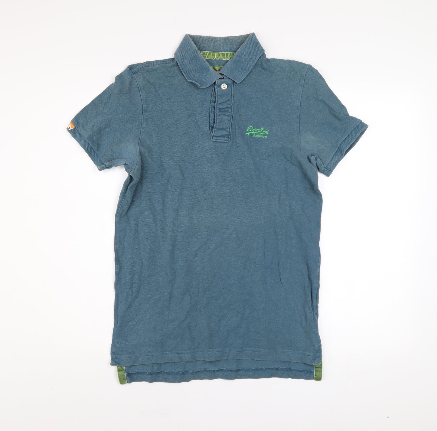 Superdry Men's Blue Vintage Regular Fit Cotton Polo Shirt M