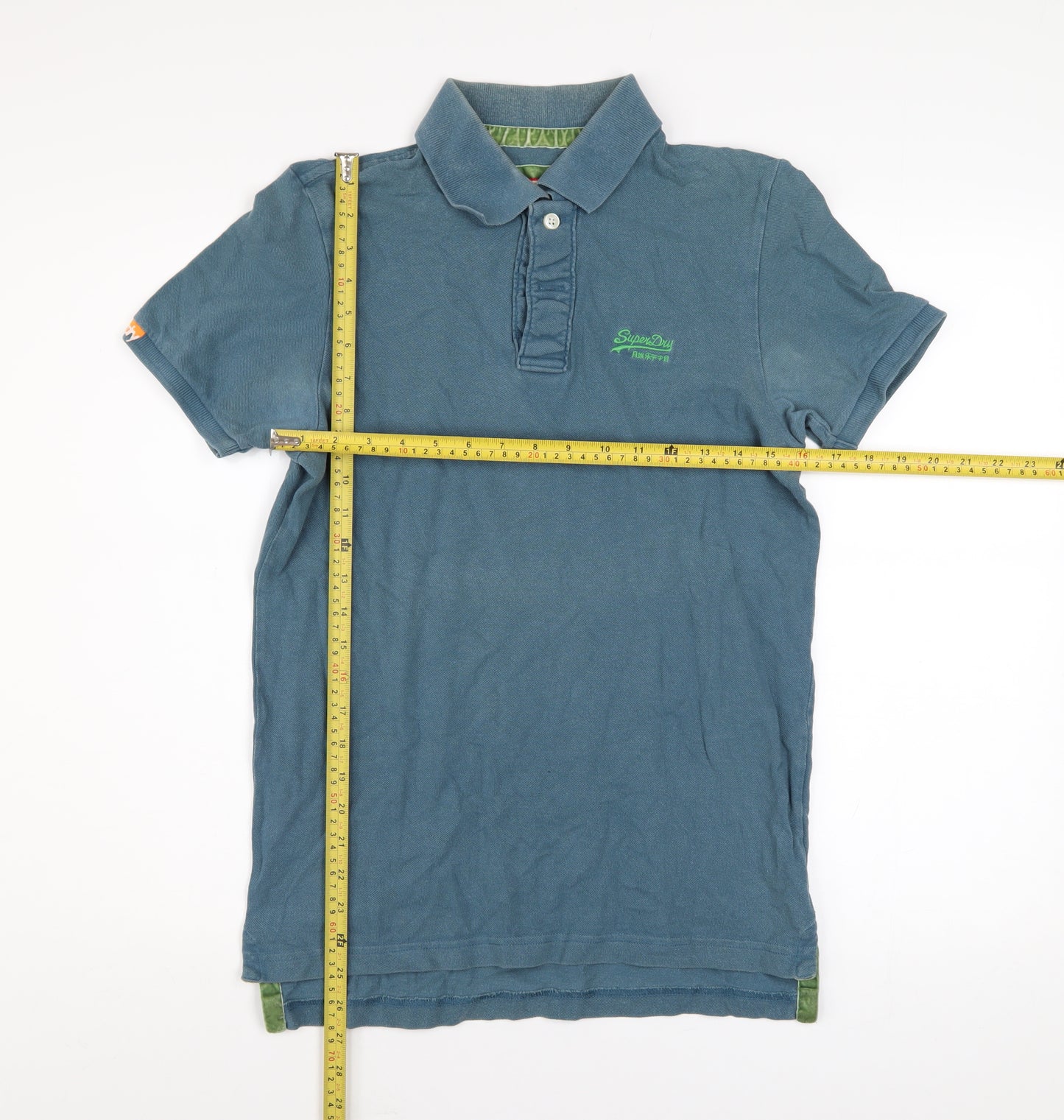Superdry Men's Blue Vintage Regular Fit Cotton Polo Shirt M