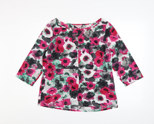 Marks and Spencer Per Una Women's Multicoloured Floral Tunic Top Size 16