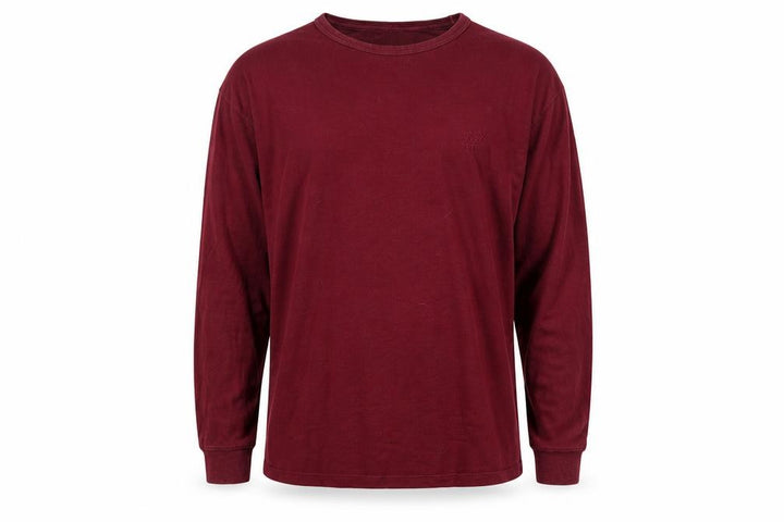 M&Co Men's Red XL Pullover Cotton Sweatshirt Long Sleeve Crew Neck