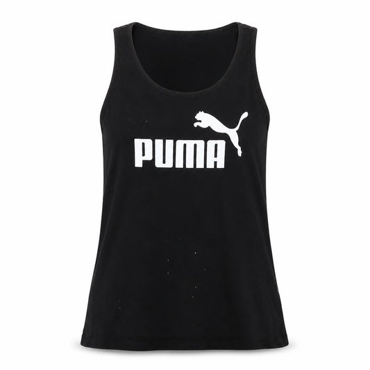 Puma Womens Black Slim Fit Racerback Tank Top Size 8