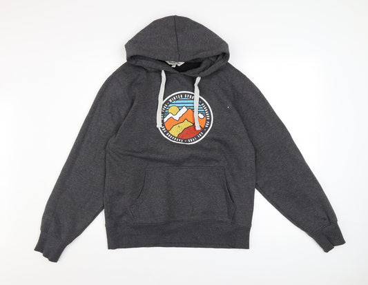 Kangaroo Poo Men's Grey Pullover Hoodie M Outdoor Graphic