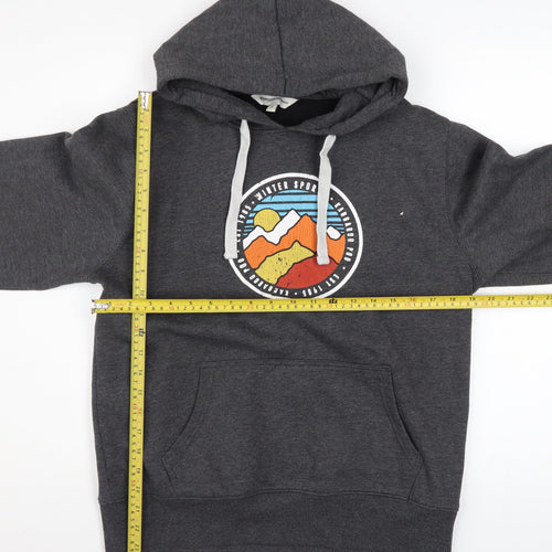 Kangaroo Poo Men's Grey Pullover Hoodie M Outdoor Graphic
