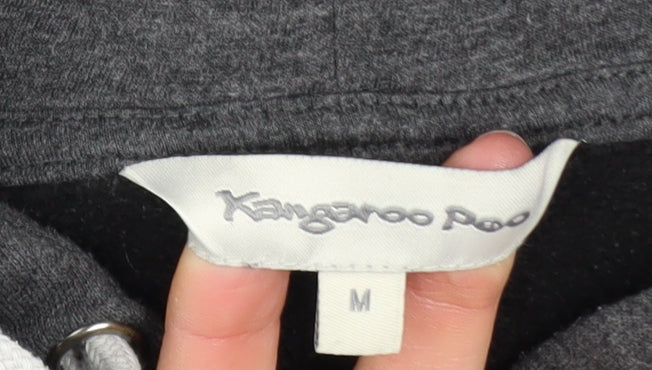 Kangaroo Poo Men's Grey Pullover Hoodie M Outdoor Graphic