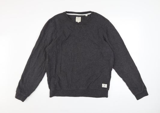 Jack Wills Men's Grey Cotton Crew Neck Pullover Sweatshirt M