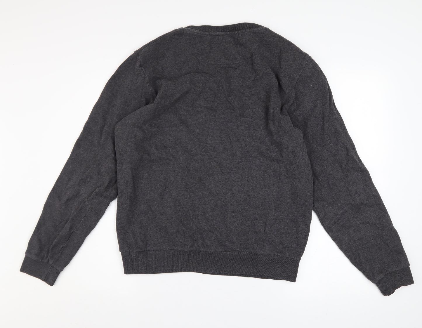 Jack Wills Men's Grey Cotton Crew Neck Pullover Sweatshirt M