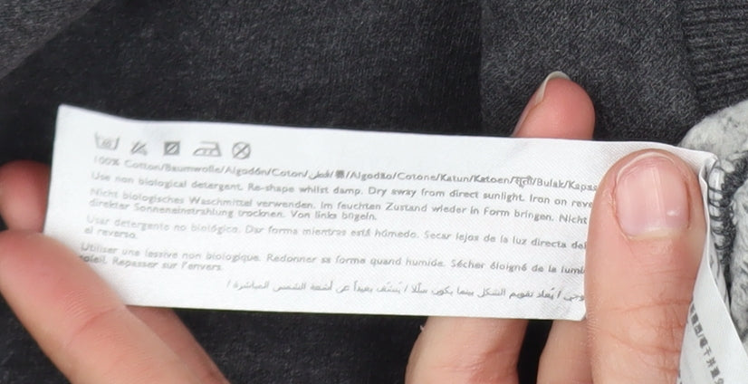 Jack Wills Men's Grey Cotton Crew Neck Pullover Sweatshirt M