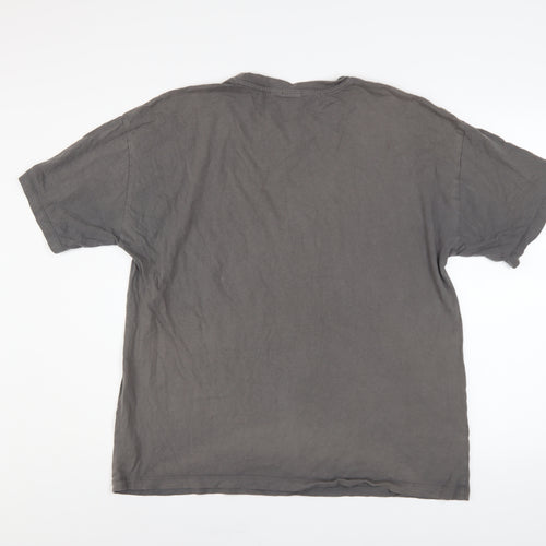 Nirvana Women's Grey Graphic T-Shirt Size L Rock Music Tee