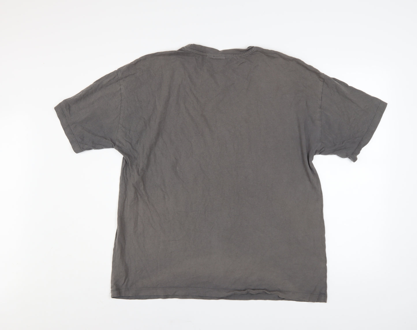 Nirvana Women's Grey Graphic T-Shirt Size L Rock Music Tee