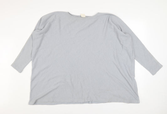 by basics Womens Grey Wool Pullover Jumper Medium