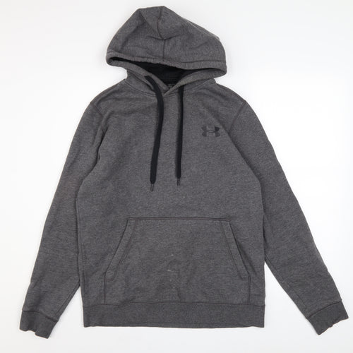 Under Armour Men's Grey Small Pullover Hoodie Fitted ColdGear
