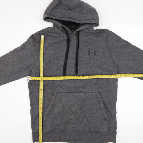 Under Armour Men's Grey Small Pullover Hoodie Fitted ColdGear